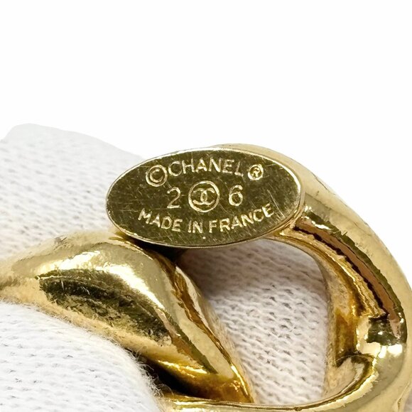 CHANEL Vintage Coco Mark Logo Chain Belt Accessory Hook Gold Metal [105158] - Picture 9 of 9